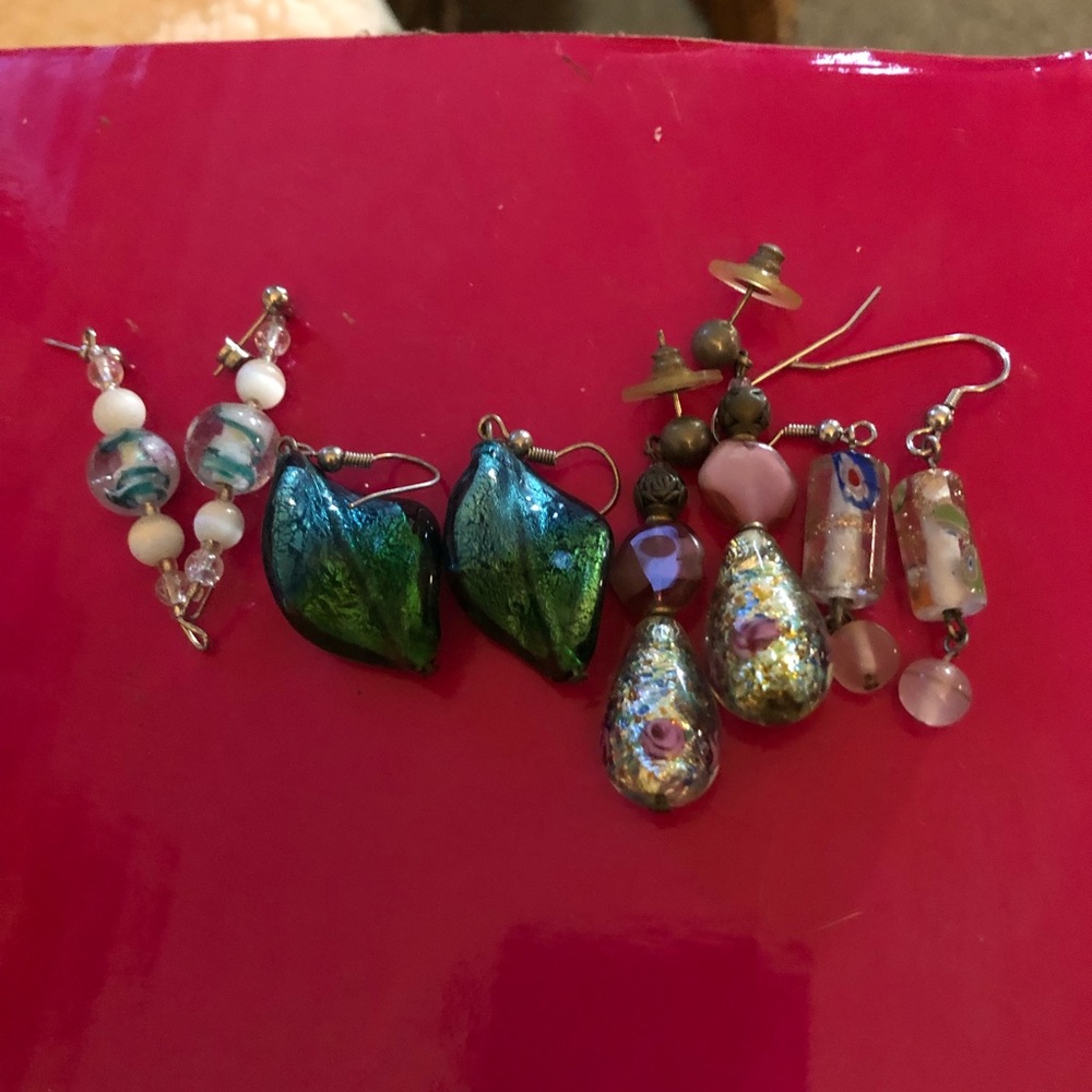 Murano Glass Earrings Bundle-431